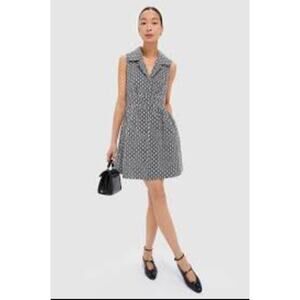 Tuckernuck Pomander Place Black Eyelet Sleeveless Noelle Mini Shirt Dress Sz S